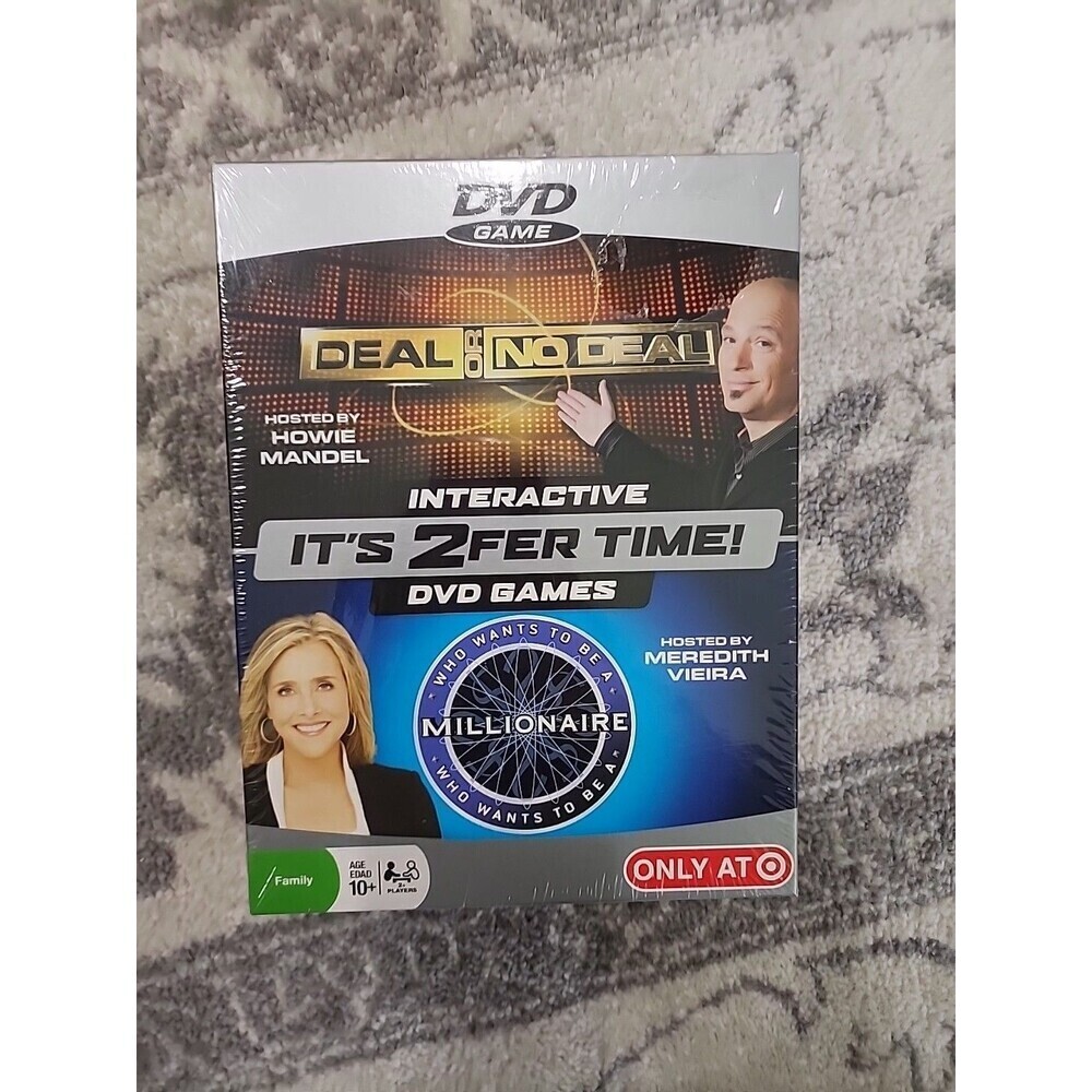Deal or No Deal & Who Wants To Be A Millionaire Interactive DVD Games 2008 NEW!